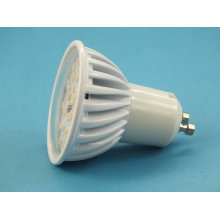 New White Finish Aluminum GU10 5050 LED Spotlight Bulb